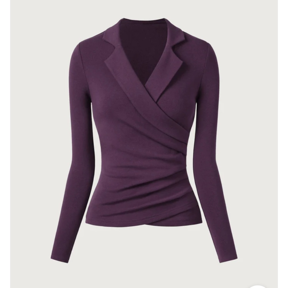 OGL Eco-Mousse® Collared Surplice Top